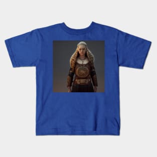 Viking Shield Maiden Kids T-Shirt